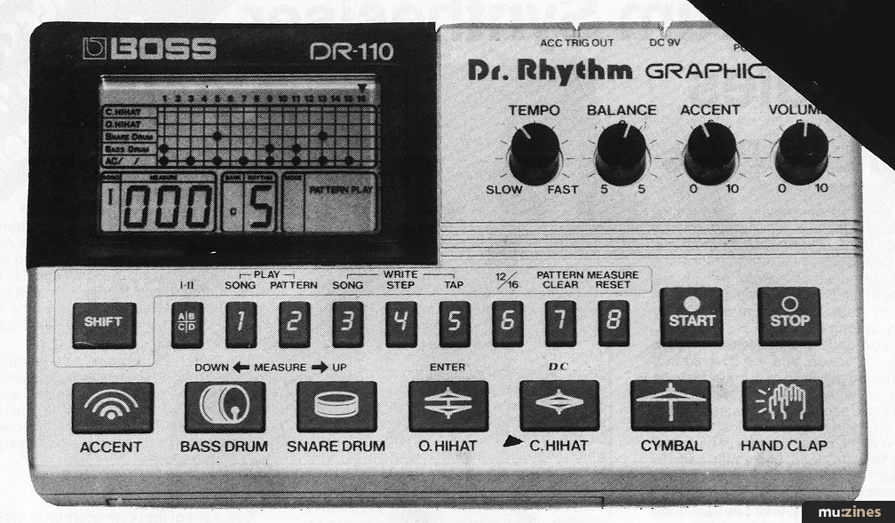 Boss DR110 Dr. Rhythm Graphic (EMM Mar 84)