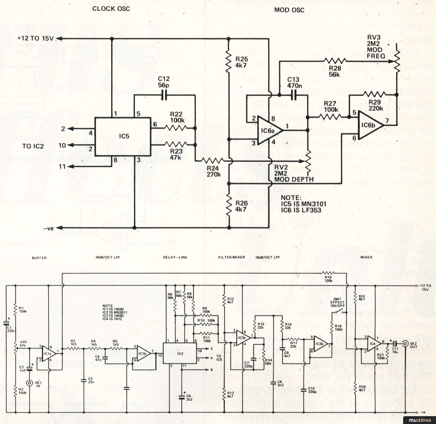 Chorus Effects Unit (ES Sep 83)