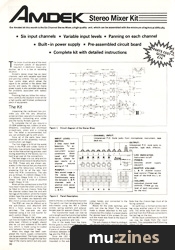 DJ機材 AMDEK STEREO 6ch mixer MXK-600 DJ機材 AMDEK STEREO