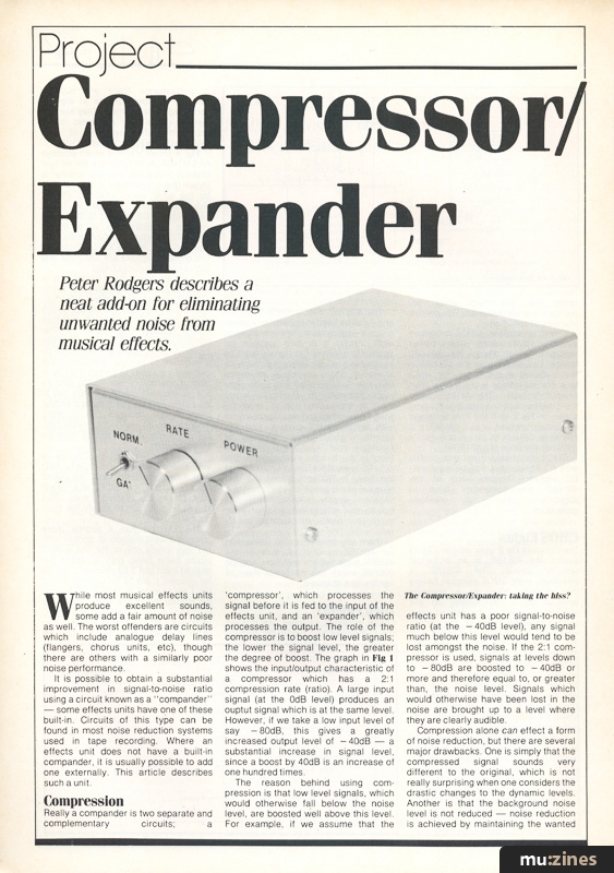 Compressor/Expander (ES Nov 83)