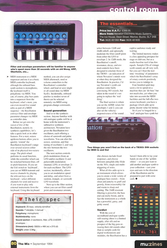 The place for bass? (MX Sep 94)